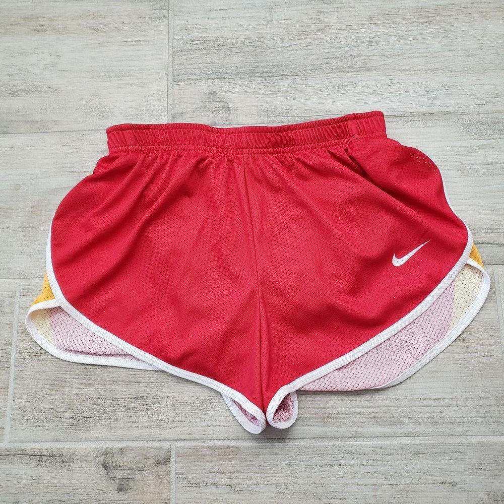 Nike Color Block Athletic Layered Side Runner's Shorts Womens Lined Breathable L